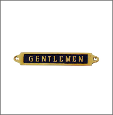 Mssingsskylt - Gentlemen